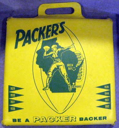 60's GREEN BAY PACKERS SEAT CUSHION