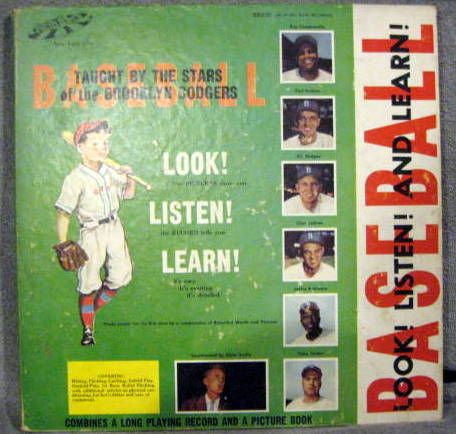 1956 BROOKYLN DODGERS RECORD ALBUM w/PLAYERS