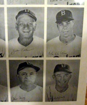 1949 BROOKLYN DODGERS UN-CUT PHOTO PACK SHEET PHOTOS