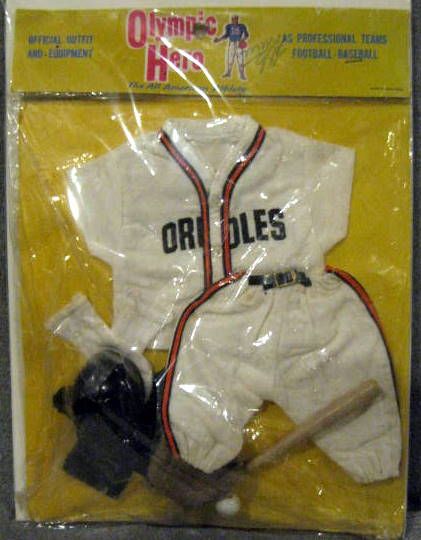 60's BALTIMORE ORIOLES JOHNNY HERO OUTFIT IN PACKAGE