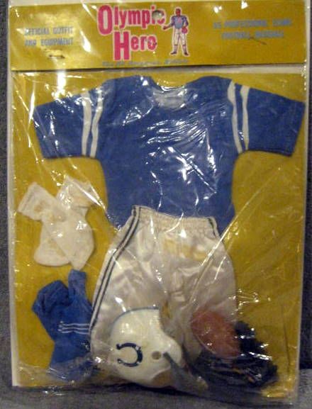 60's BALTIMORE COLTS JOHNNY HERO OUTFIT IN PACKAGE