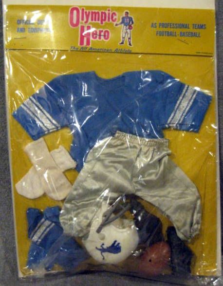 60's DETROIT LIONS JOHNNY HERO OUTFIT IN PACKAGE