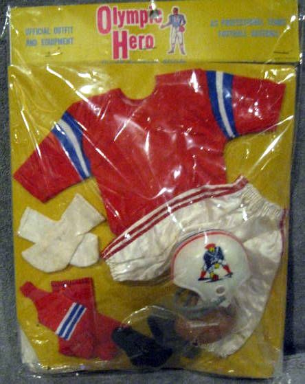 60's BOSTON PATRIOTS JOHNNY HERO OUTFIT - IN PACKAGE