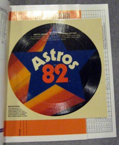 1982 HOUSTON ASTROS PROMOTIONAL RECORD - RYAN NO-HITTER!