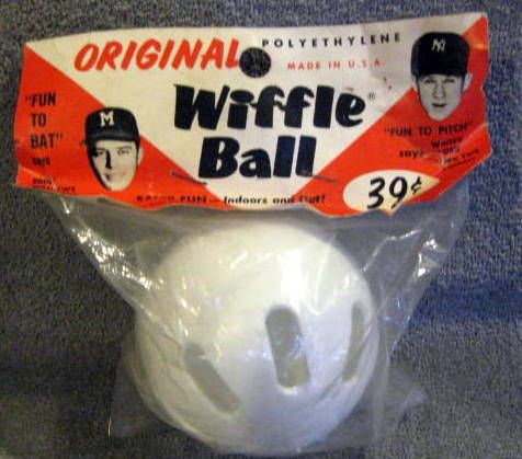 60's WHITEY FORD & EDDIE MATHEWS ENDORSED WIFFLE BALL