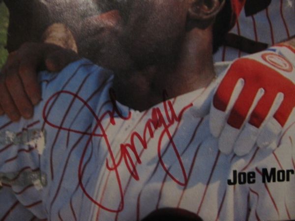 1983 TONY PEREZ, PETE ROSE AND JOE MORGAN SIGNED SPORTS ILLUSTRATED w/JSA COA 