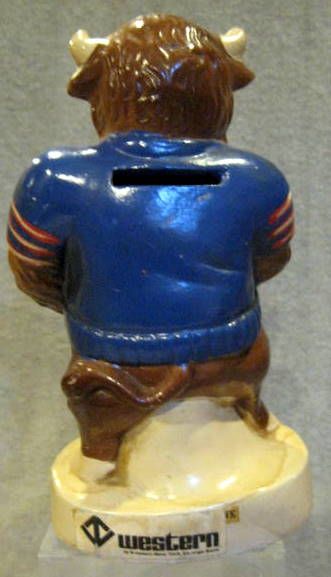 60's BUFFALO BILLS MASCOT BANK