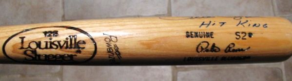 PETE ROSE HIT KING SIGNED LOUISVILLE SLUGGER  BASEBALL BAT w/JSA COA