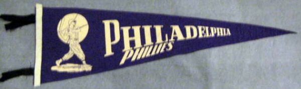 50's PHILADELPHIA PHILLIES PENNANT