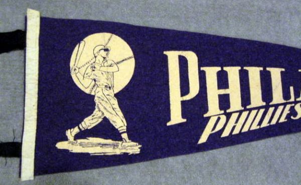 50's PHILADELPHIA PHILLIES PENNANT