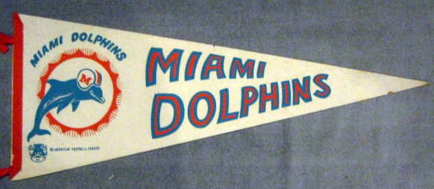 Lot Detail - 60's MIAMI DOLPHINS AFL PENNANT