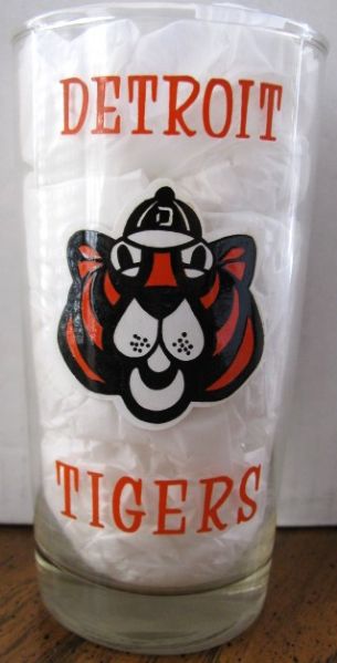 1968 DETROIT TIGERS WORLD CHAMPIONS BASEBALL GLASS