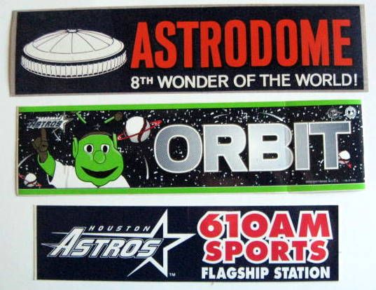 HOUSTON ASTROS BUMPER STICKERS - 3