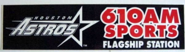 HOUSTON ASTROS BUMPER STICKERS - 3