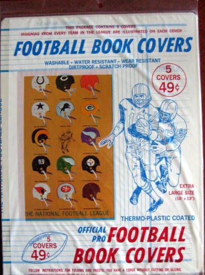 1965 NFL BOOK COVERS - SEALED IN PACKAGE