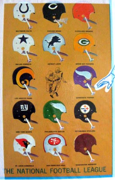 1965 NFL BOOK COVERS - SEALED IN PACKAGE