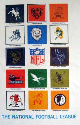 1965 NFL BOOK COVERS - SEALED IN PACKAGE