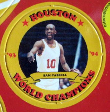 1993/94 HOUSTON ROCKETS WORLD CHAMPIONS CLUTCH CAPS