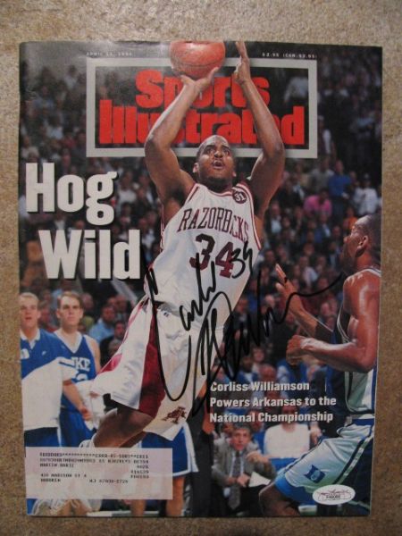 CORLISS WILLIAMSON SIGNED SPORTS ILLUSTRATED W/ JSA COA