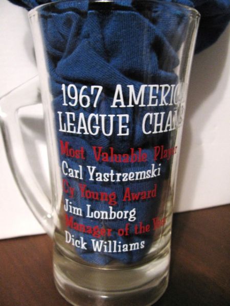 1967 AMERICAN LEAGUE CHAMPS  BOSTON RED SOX DRINKING GLASS