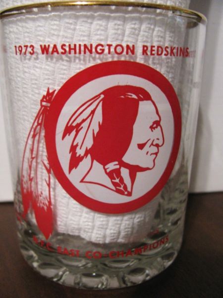 1973 WASHINGTON REDSKINS CO CHAMPIONS GLASS