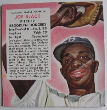 1953 RED MAN BROOKLYN DODGERS CARDS- 5 DIFFERENT