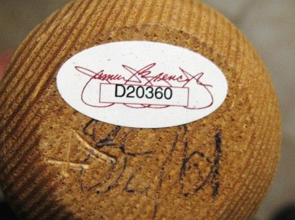 NOLAN RYAN 324 WINS 5714 K'S SIGNED BASEBALL BAT W/JSA COA