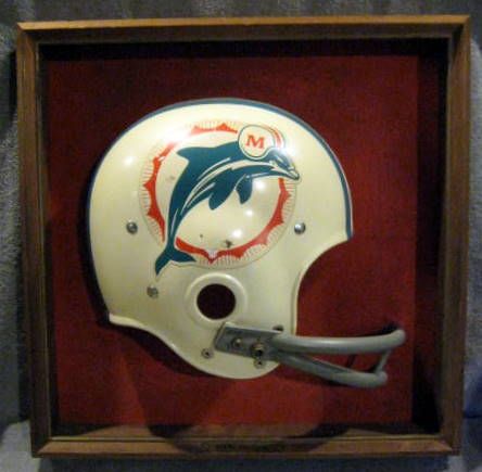 NFL Miami Dolphins vintage 1970's Riddell Full Size L Football Helmet