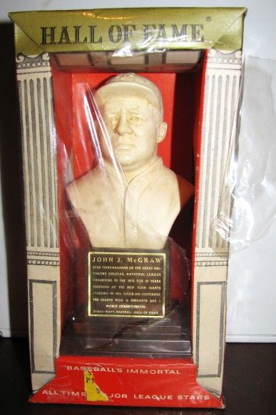 1963 JOHN McCRAW HALL OF FAME BUST SEALED IN BOX