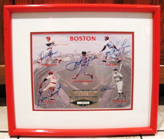 BOSTON RED SOX SIGNED LIMITED EDITION PHOTO  w/JSA COA