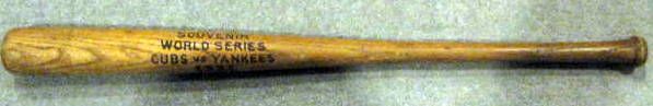 1932 WORLD SERIES SOUVENIR BAT- CUBS VS YANKEES