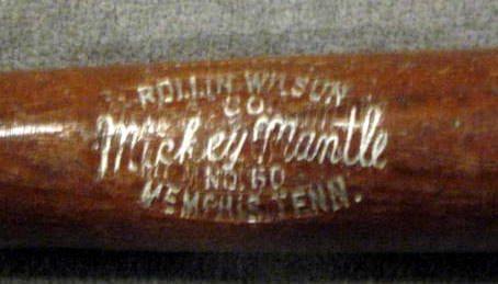 VINTAGE MICKEY MANTLE mini SOUVENIR BAT