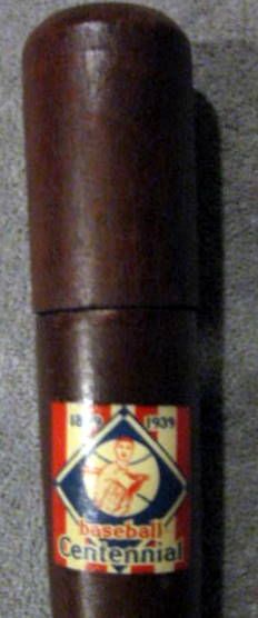 1939 BASBEALL CENTENNIAL SOUVENIR mini BAT