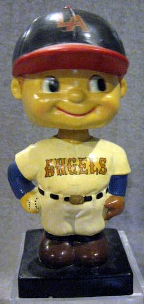 60's LOS ANGELES ANGELS BOBBING HEAD- 1st DOLL EVER