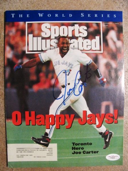 JOE CARTER SIGNED SPORTS ILLUSTRATED W/ JSA COA