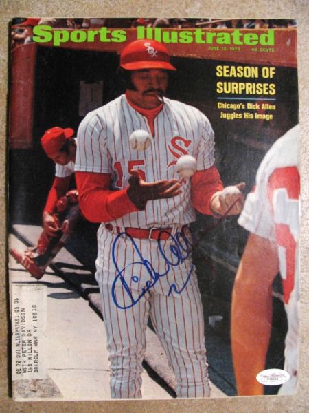 DICK ALLEN SIGNED SPORTS ILLUSTRATED W/ JSA COA