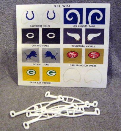 1965 NFL WEST HELMET KIT w/BOX