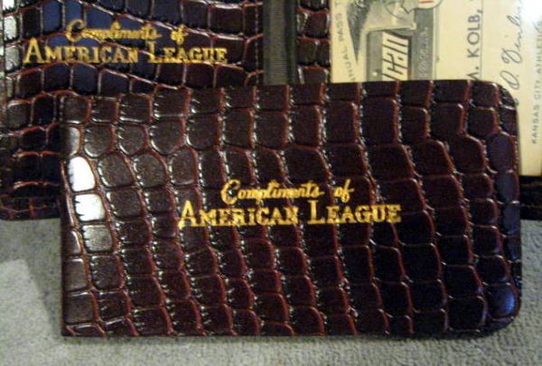 1967 AMERICAN LEAGUE PASS w/CASE & SCHEDULE BOOKLET