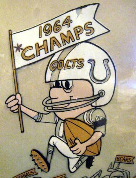 1965 BALTIMORE COLTS WESTERN DIVISION CHAMPS ARTWORK