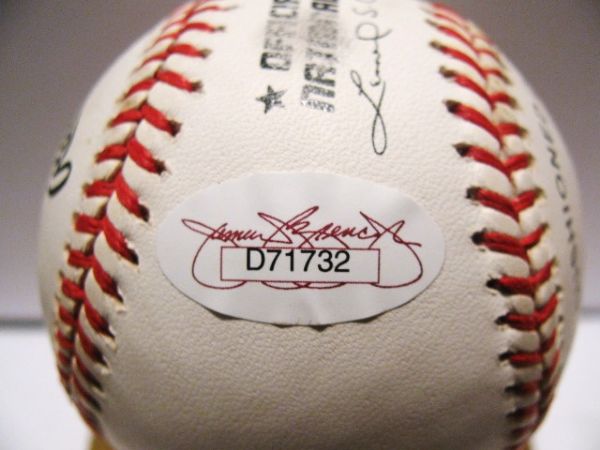 STEVE CARLTON SIGNED BASEBALL w/JSA COA