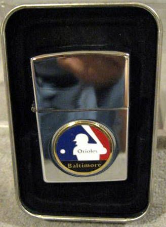 VINTAGE BALTIMORE ORIOLES CIGARETTE LIGHTER