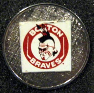 VINTAGE BOSTON BRAVES TIE CLASP AND CUFF LINKS SET