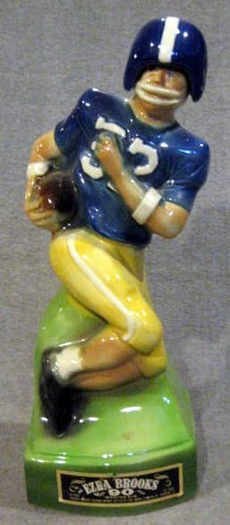 1974 EZRA BROOKS FOOTBALL DECANTER