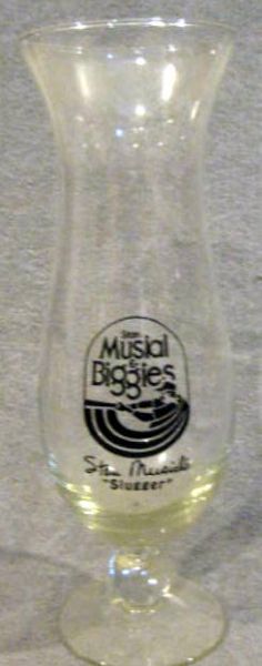 VINTAGE STAN MUSIAL RESTAURANT GLASS