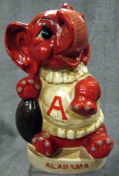 VINTAGE 60's ALABAMA CRIMSON TIDE MASCOT BANK