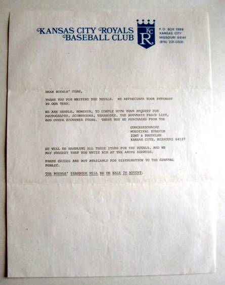 VINTAGE KANSAS CITY ROYALS PAPER LOT