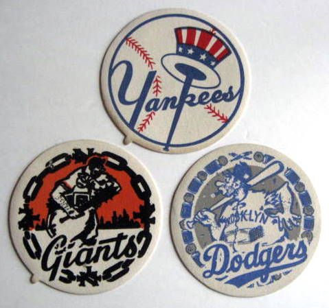 50's JACKET PATCHES - DODGERS/YANKEES & GIANTS