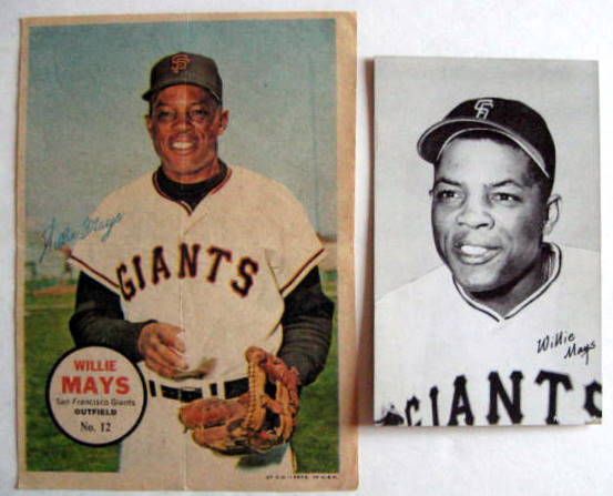 VINTAGE WILLIE MAYS LOT w/1955 BOWMAN CARD