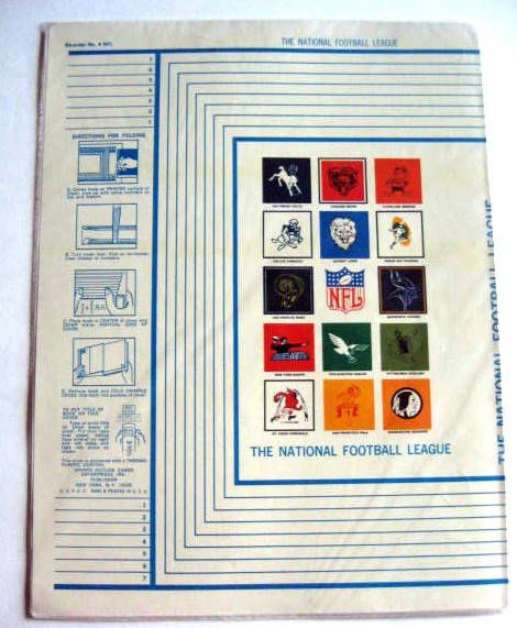 1965 NFL BOOK COVERS - SEALED IN PACKAGE