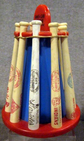 60's AMERICAN LEAGUE BAT RACK BANK